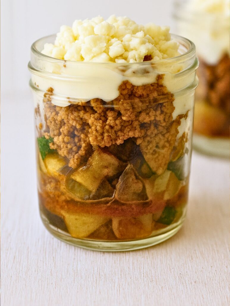 Verrine de moussaka express aux aubergines