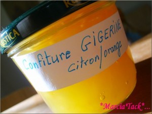 Confiture de Gigérine, recette provençale