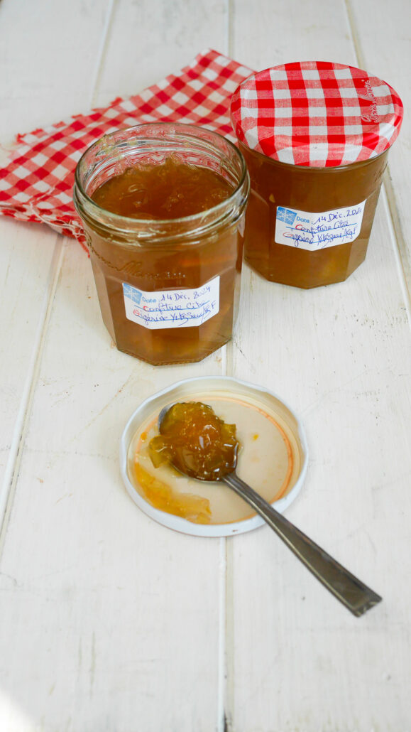 Confiture de gigérine en conserve