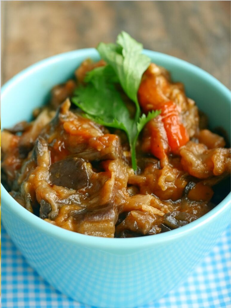 zaalouk marocain aux aubergines et tomates