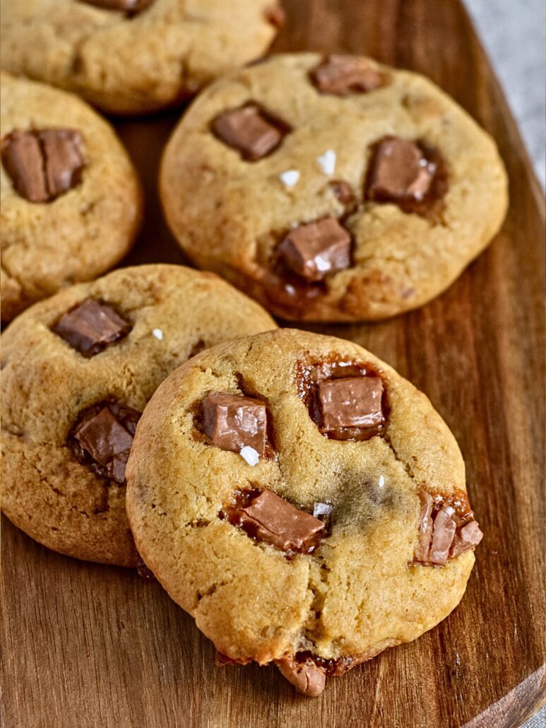 cookies bonbons Daim moelleux