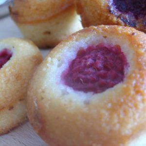 recette des financiers à la framboise