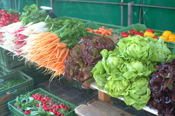 Fruits et légumes marchés