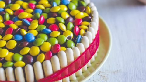 Gâteau d'anniversaire smarties