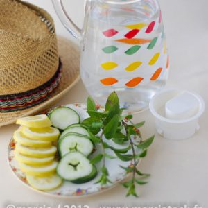 Eau détox concombre