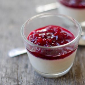 recette de panacotta groseilles