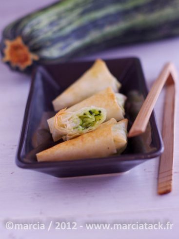 Samoussas à la courgette, cuisine végétarienne