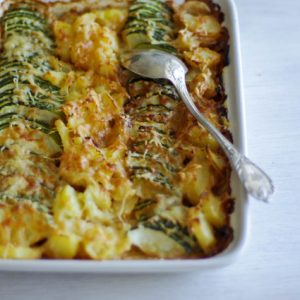 Recette de gratin de courgettes et de pommes de terre