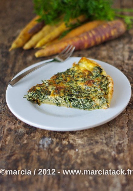 tarte fanes de carottes
