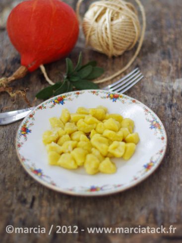 recette de gnocchis de potimarron