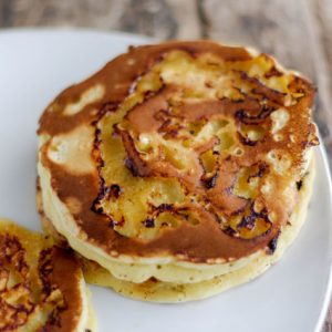 Recette de pancakes marbrés au caramel