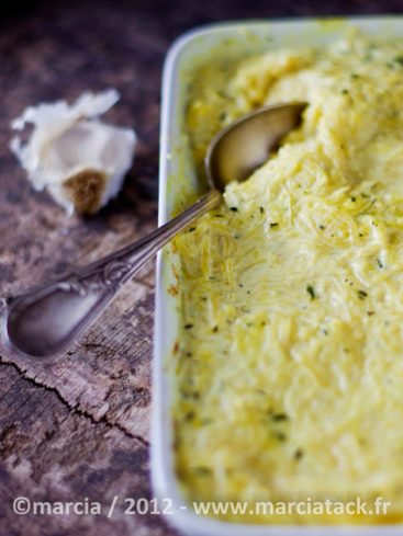 recette de gratin de courge spaghetti