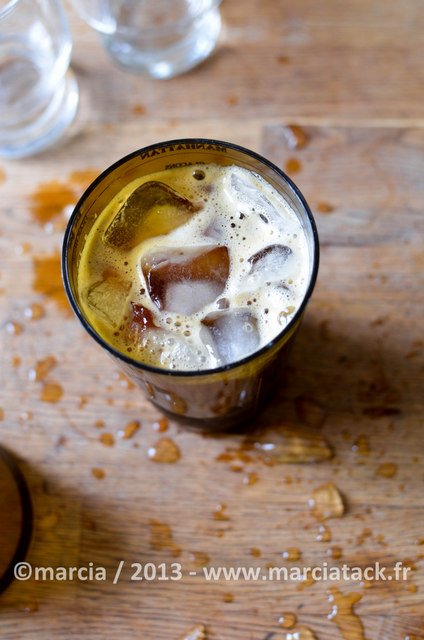 cafe frappé glacé à l orgeat