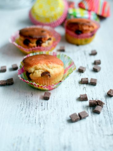 Recette de muffins rapide au pépites de chocolat
