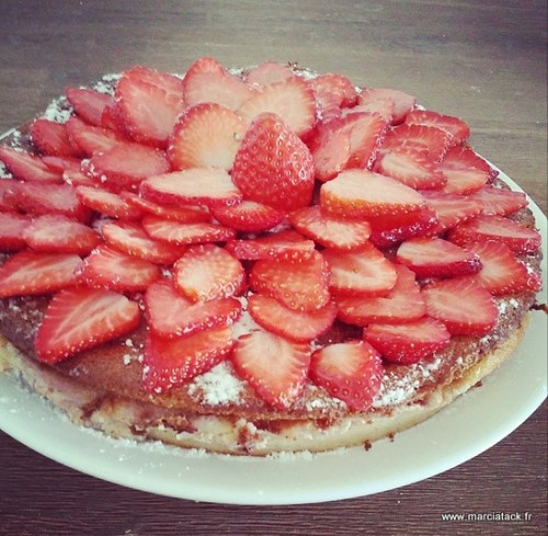 Recette du gâteau magique aux fraises