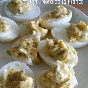 Oeufs mimosa, version Nord de la France