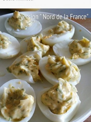 Oeufs mimosa, version Nord de la France