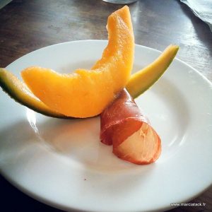 Recette melon et viande de grisons