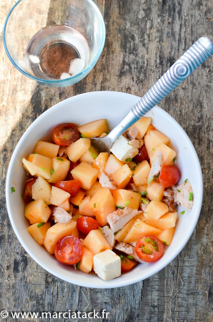 Recette salade de melon et apéricube
