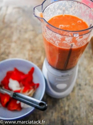 Recette rapide du gaspacho tomate