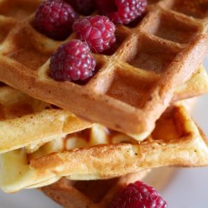 Recette des gaufres rapides avec une pâte dans temps de repos