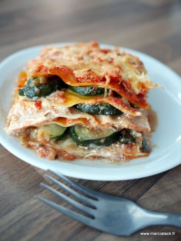 Recette de lasagnes aux légumes d'été : courgettes et tomates