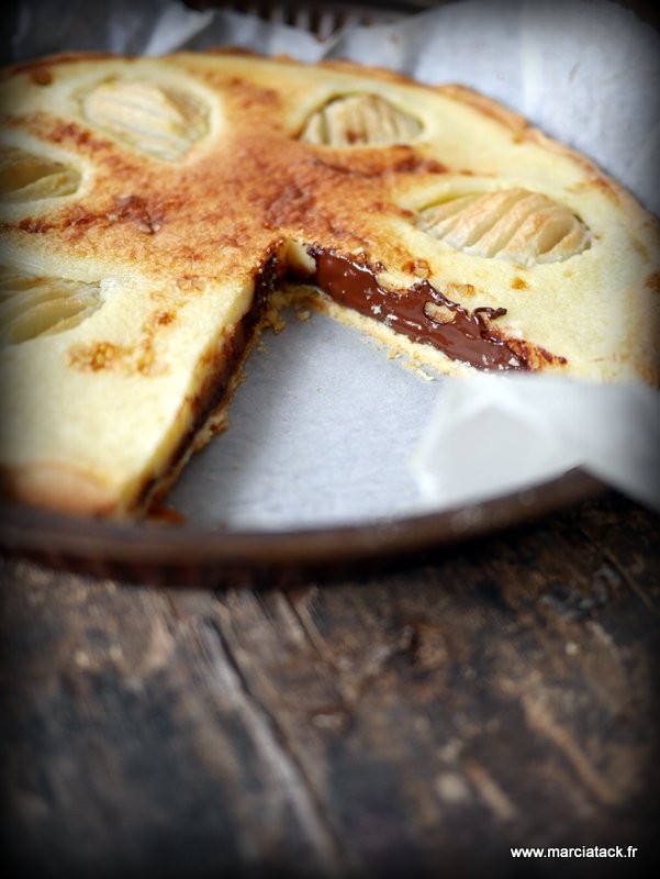 Recette de tarte poires chocolat