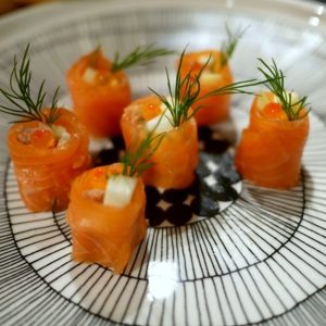 Recette de sushis de saumon au foie gras
