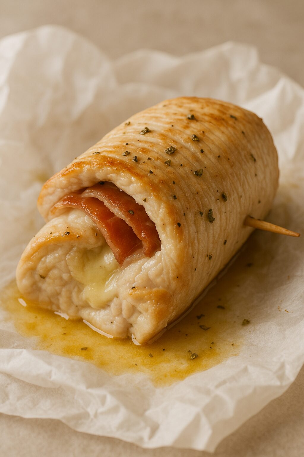 Cordon bleu de poulet, jambon et fromage