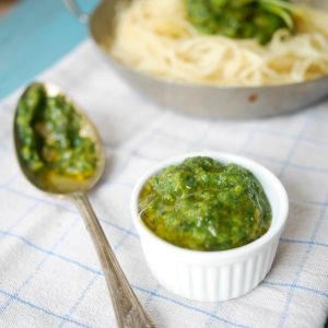 recette de pesto de roquette