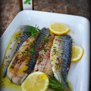 Maquereaux marinés à l'huile d'olive et citron