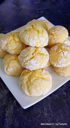 Les Ghoribas, des biscuits craquelés au citron