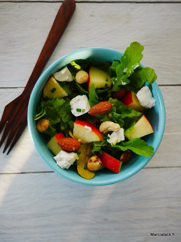 Recette de salade roquette et pomme