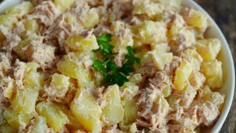 recette de salade de pommes de terre au thon