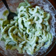recette de salade de concombres à la crème