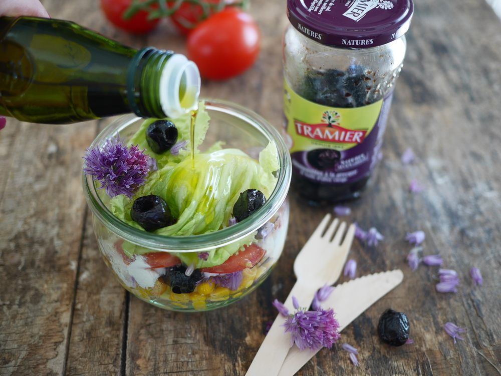 salade en bocal aux olives