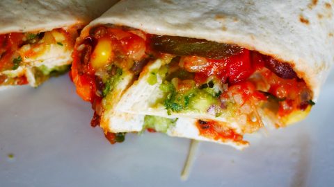 burrito végétarien, recette mexicaine