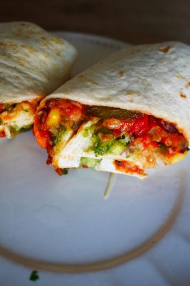Burrito aux légumes, sans viande