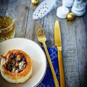 Bouchée à la reine aux champignons, ambiance festive