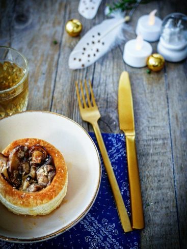 Bouchée à la reine aux champignons, ambiance festive