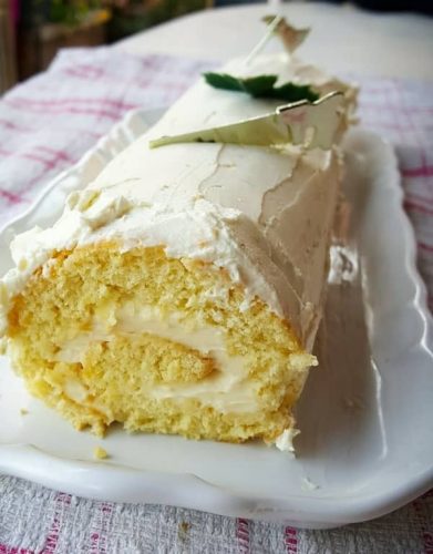 Recette facile de bûche de Noël citron mascarpone