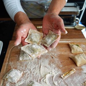 Raviolis faits maison, cuisine italienne traditionnelle