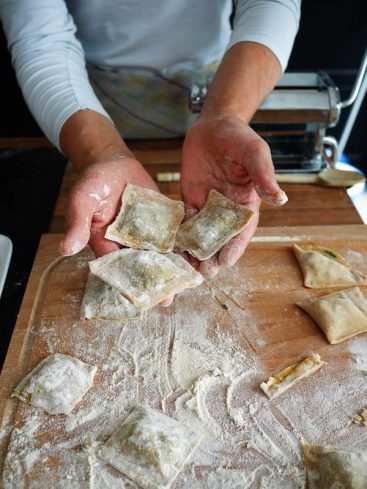 Raviolis faits maison, cuisine italienne traditionnelle