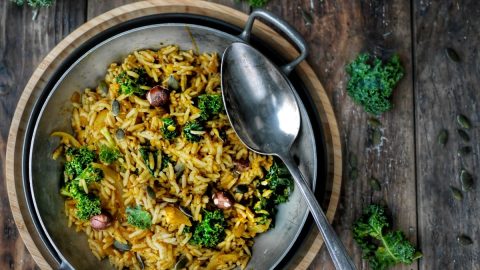 recette de riz au curry à l'indienne
