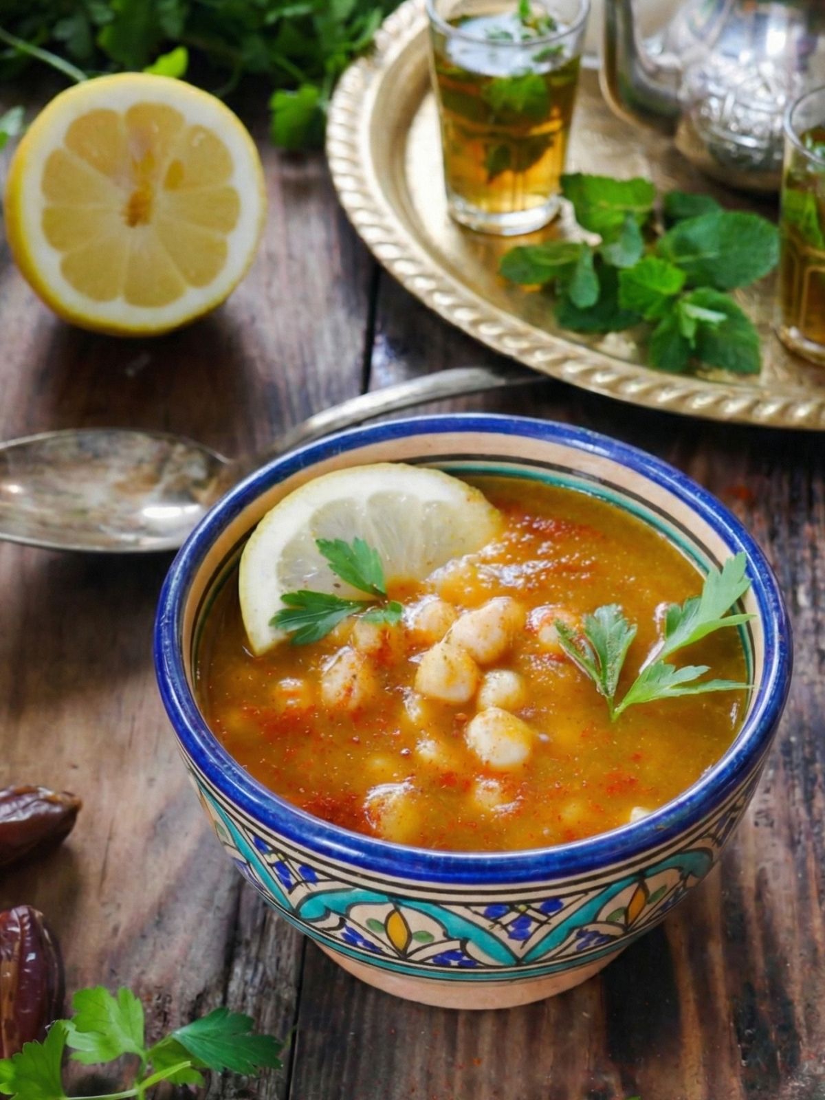 bol de chorba servie avec citron
