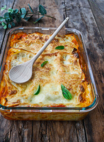 Lasagnes aux aubergines (végétariennes)