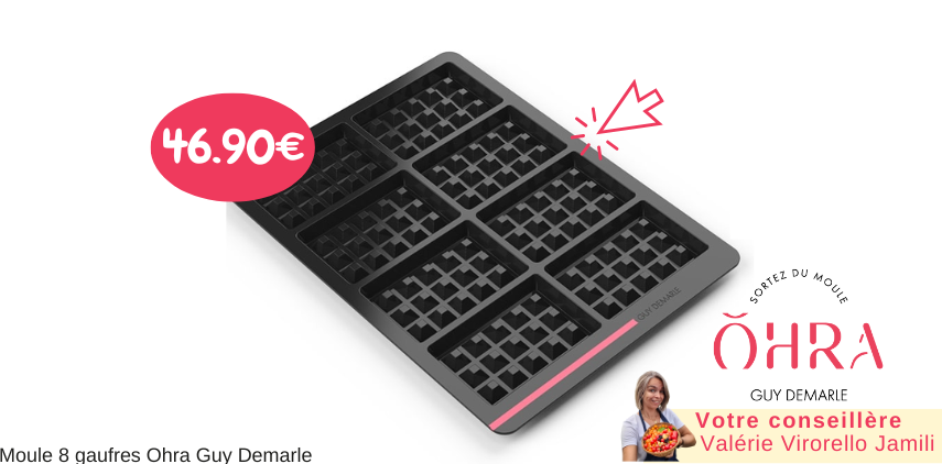 moule en silicone pour faire 8 gaufre de chez Guy Demarle