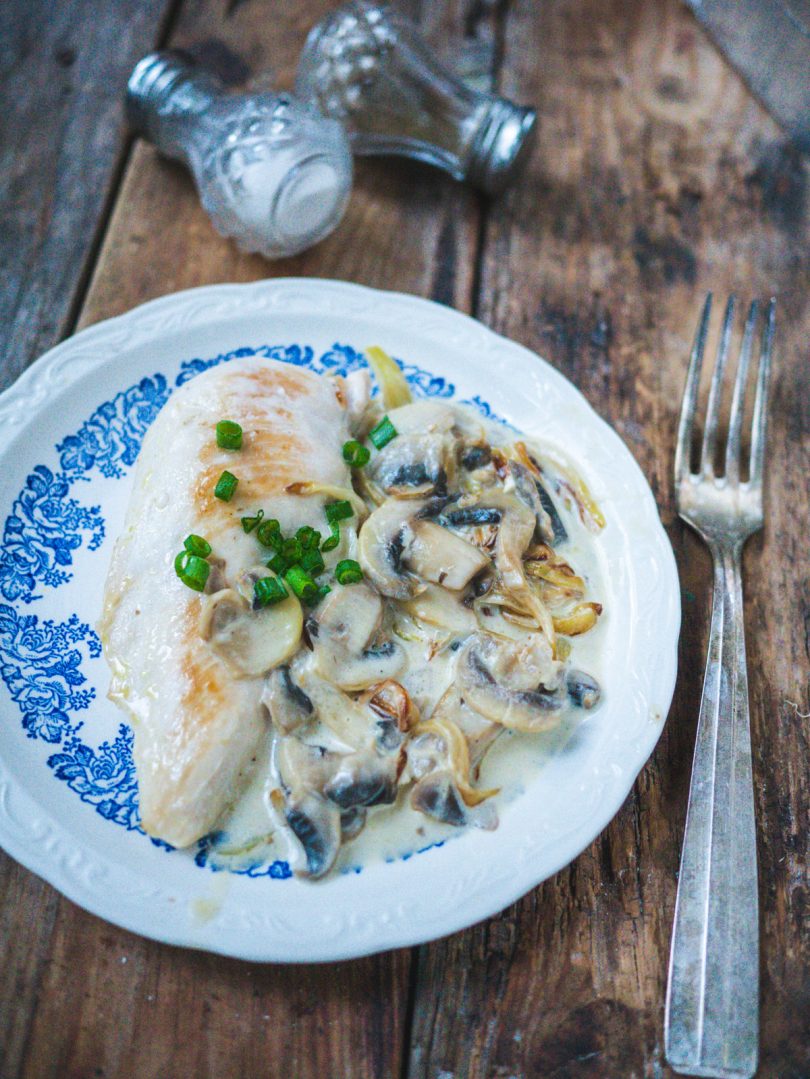 Escalope de poulet à la crème - Repas rapide