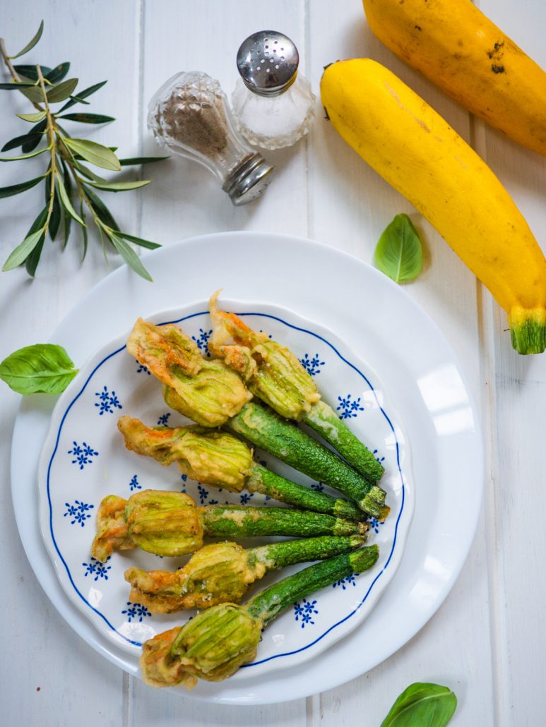 tempura fleurs de courgettes