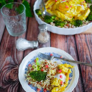 Poulet à la crème de curcuma